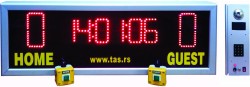 Semafor sa zajedničkim prikazima sat-tajmera 60min i rezultata ekipa u malom fudbalu za sportske i balon sale